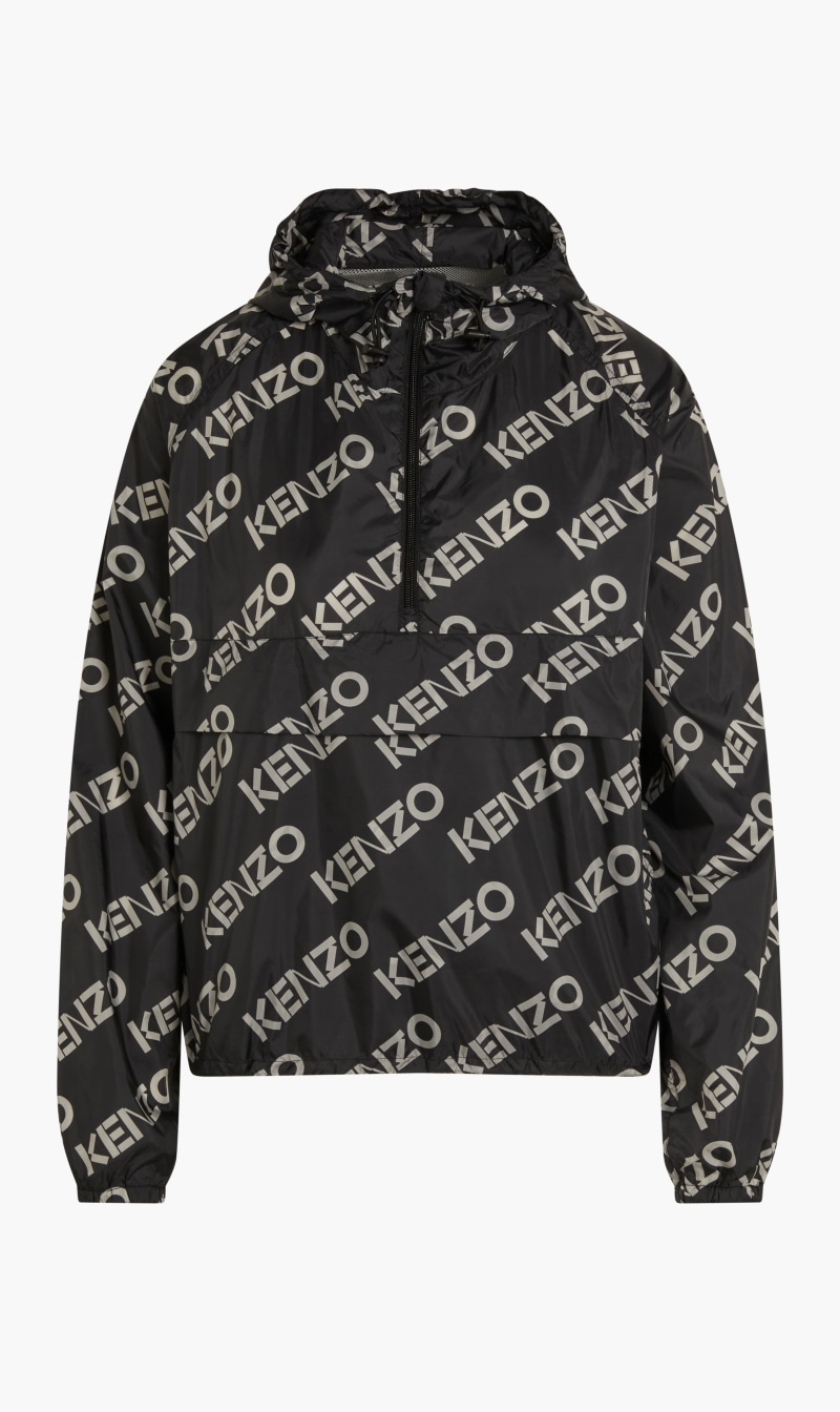 

Monogram Packable Windbreaker, Black