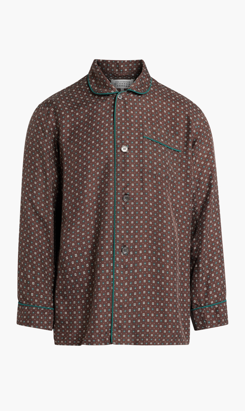 

Maison Margiela Brown Avp Brown Long-sleeved Shirt for Men | The Deal Outlet