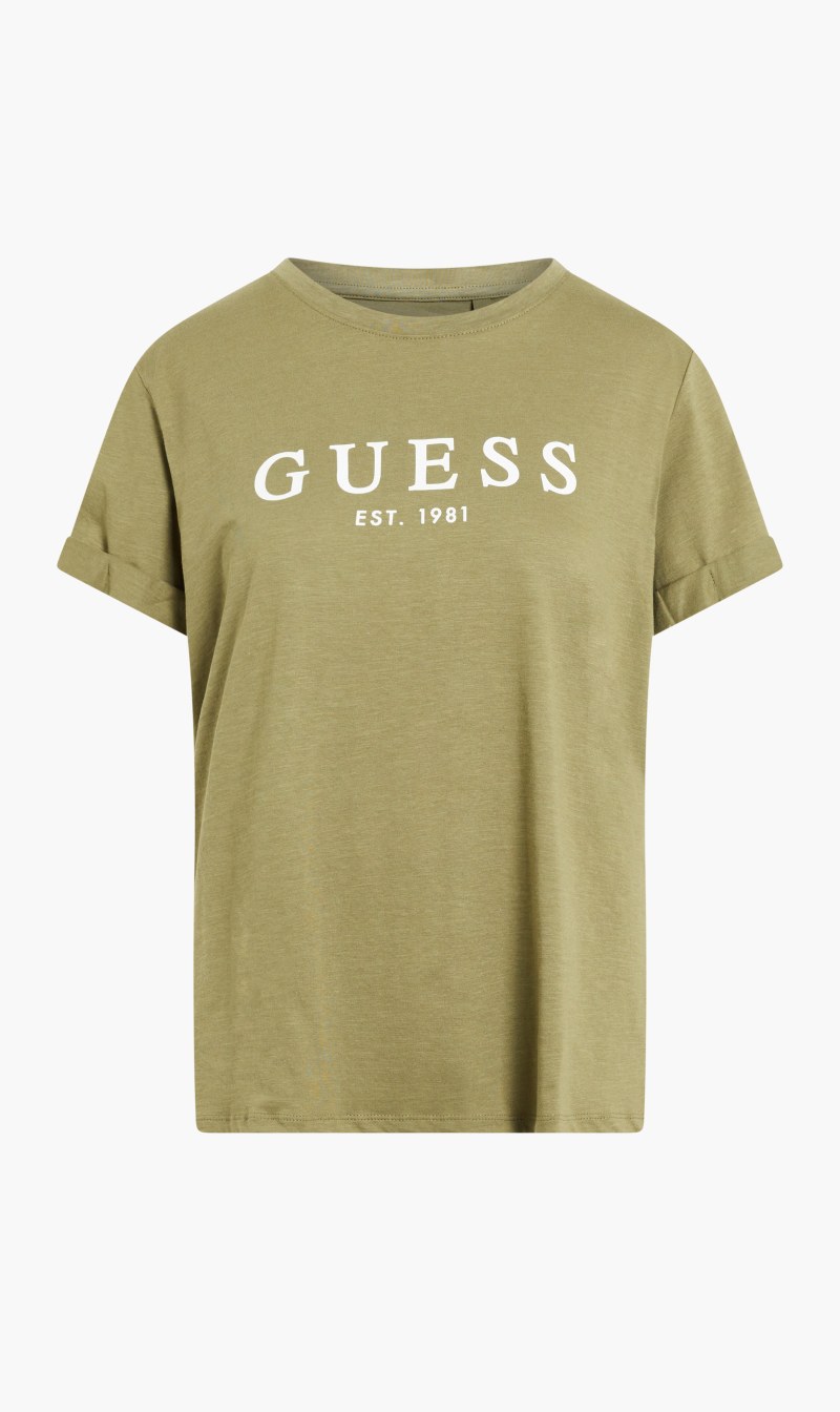 

Guess Green Organic Club Cotton T-shirt for Women | The Deal Outlet