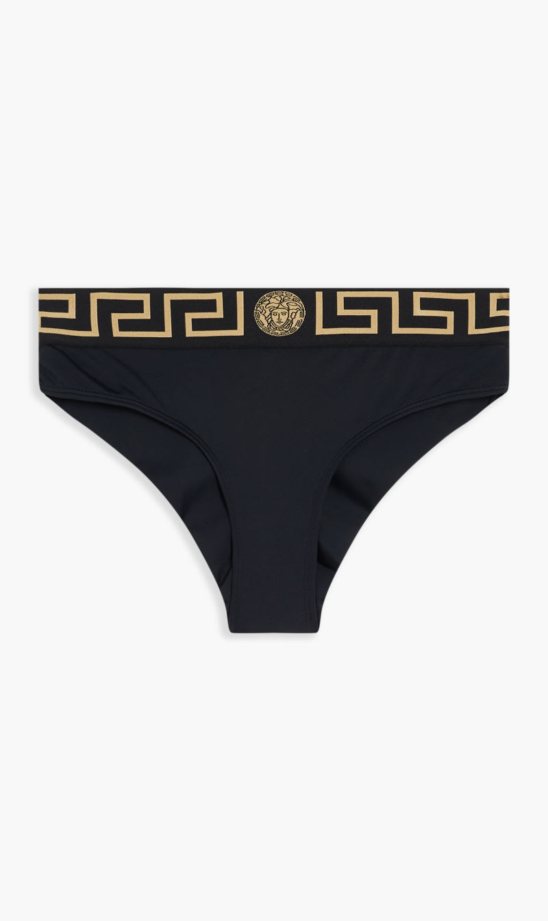 

Versace Black Swim Slip Lycra Vita Recycled for Women | The Deal Outlet