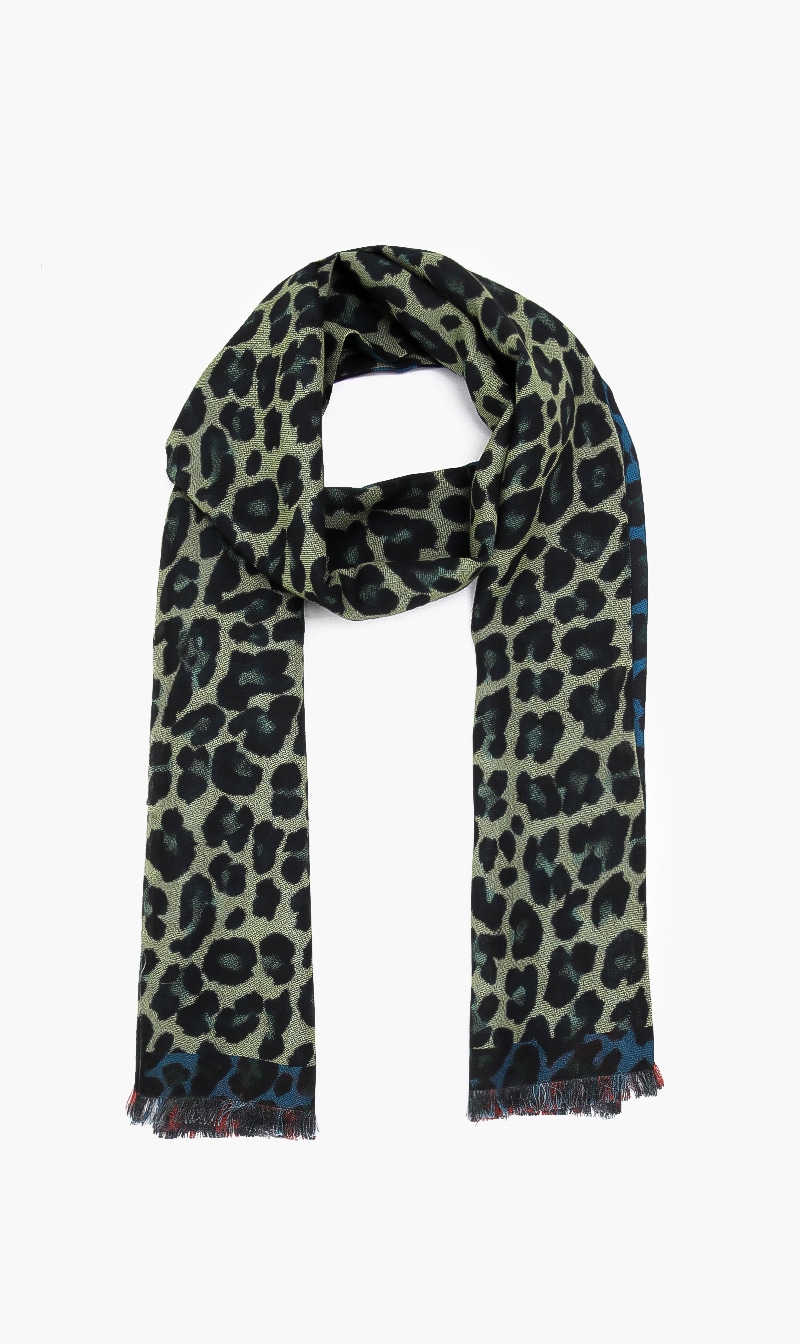 

Leopard Print Silk Scarf