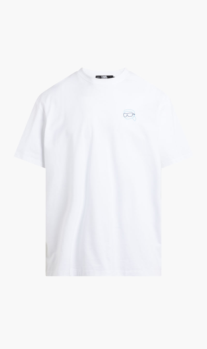 

Karl Lagerfeld White Ikonik 20 Mini Colour T-shirt for Men | The Deal Outlet