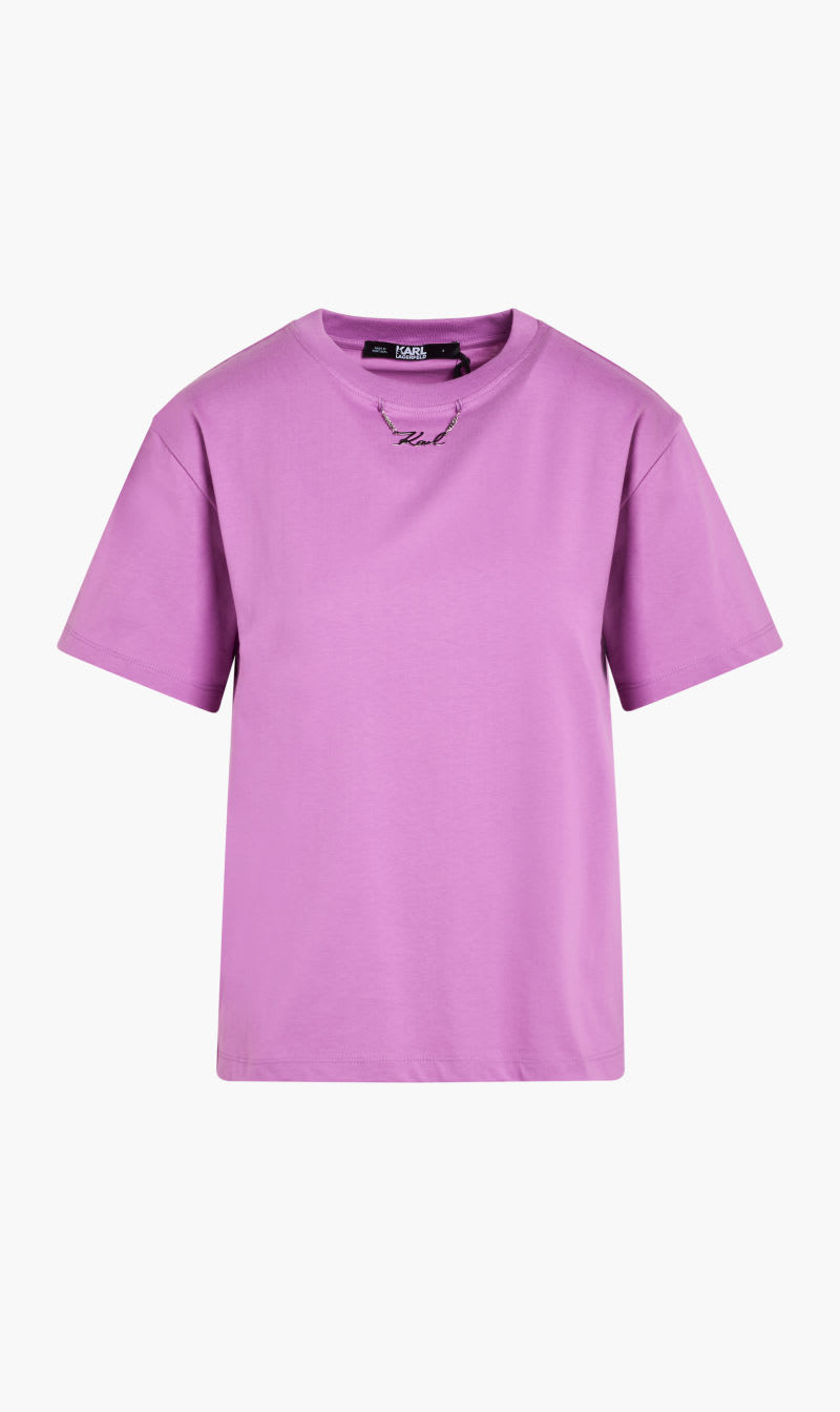 

Karl Lagerfeld Purple Fashion T-shirt for Women | The Deal Outlet