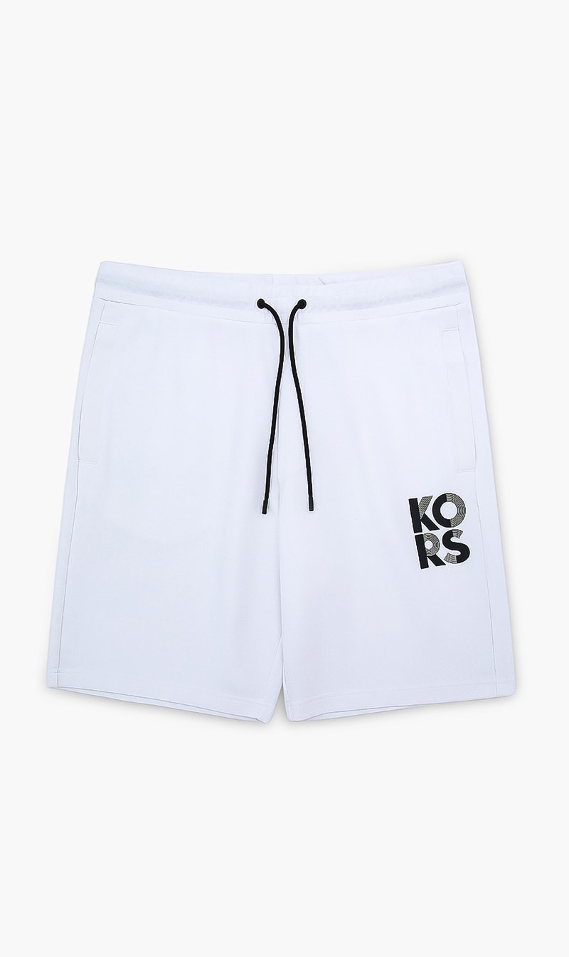 

Cotton Blend Shorts, White