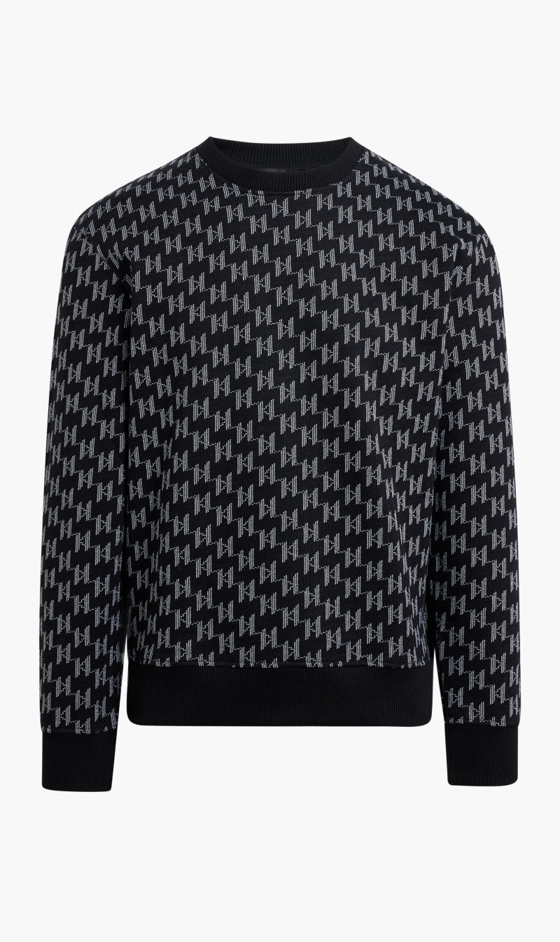 

Karl Lagerfeld Black Kl Monogram Jcq Sweatshirt for Men | The Deal Outlet