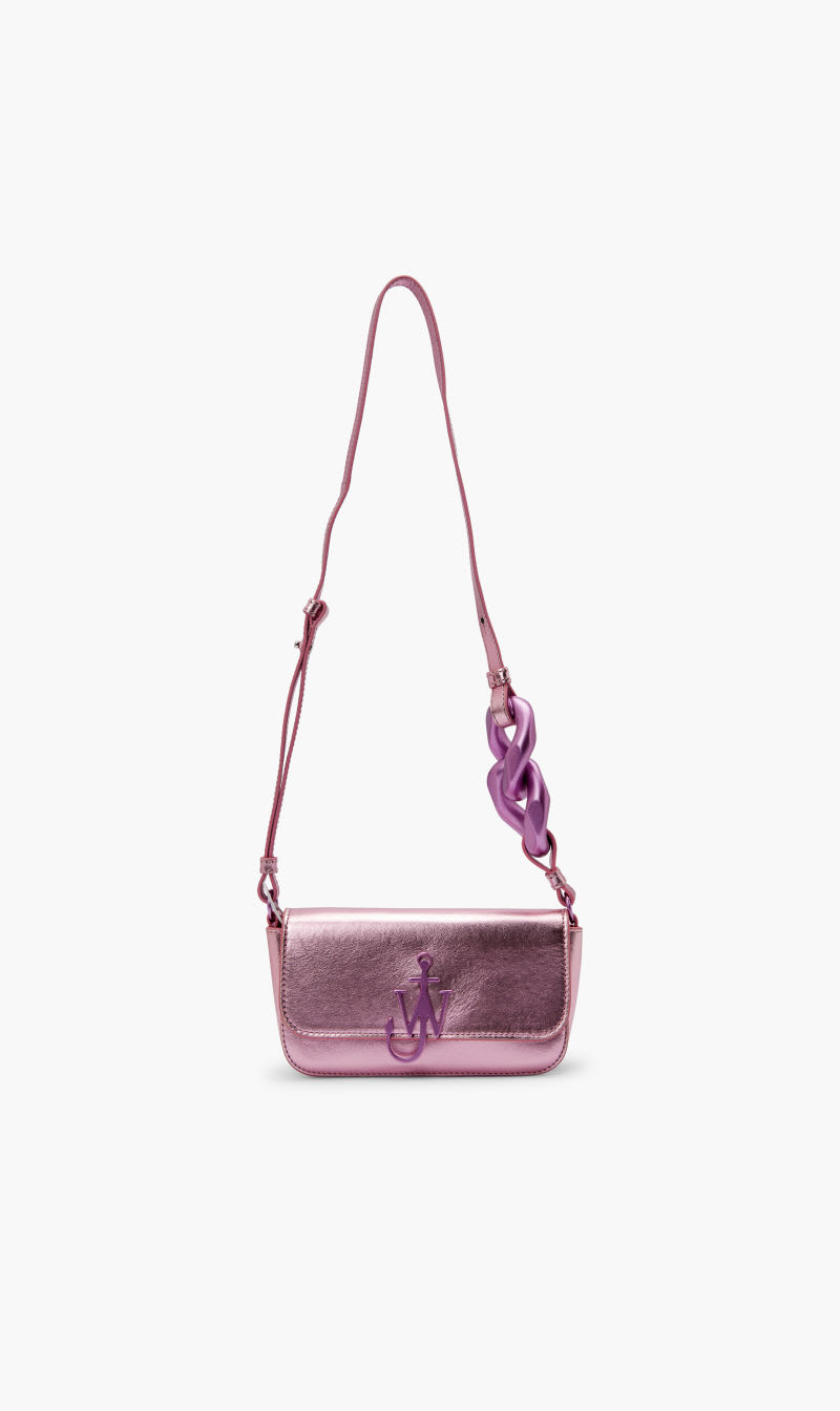 

J.w.anderson Pink Tonal Chain Baguette Anchor Bag for Women | The Deal Outlet