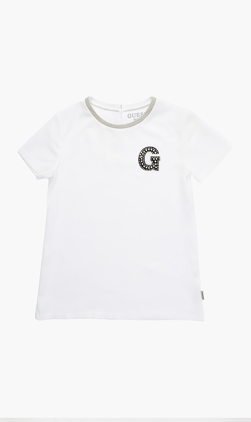 

Guess Red Logo Short Sleeves Top for Girls | The Deal Outlet