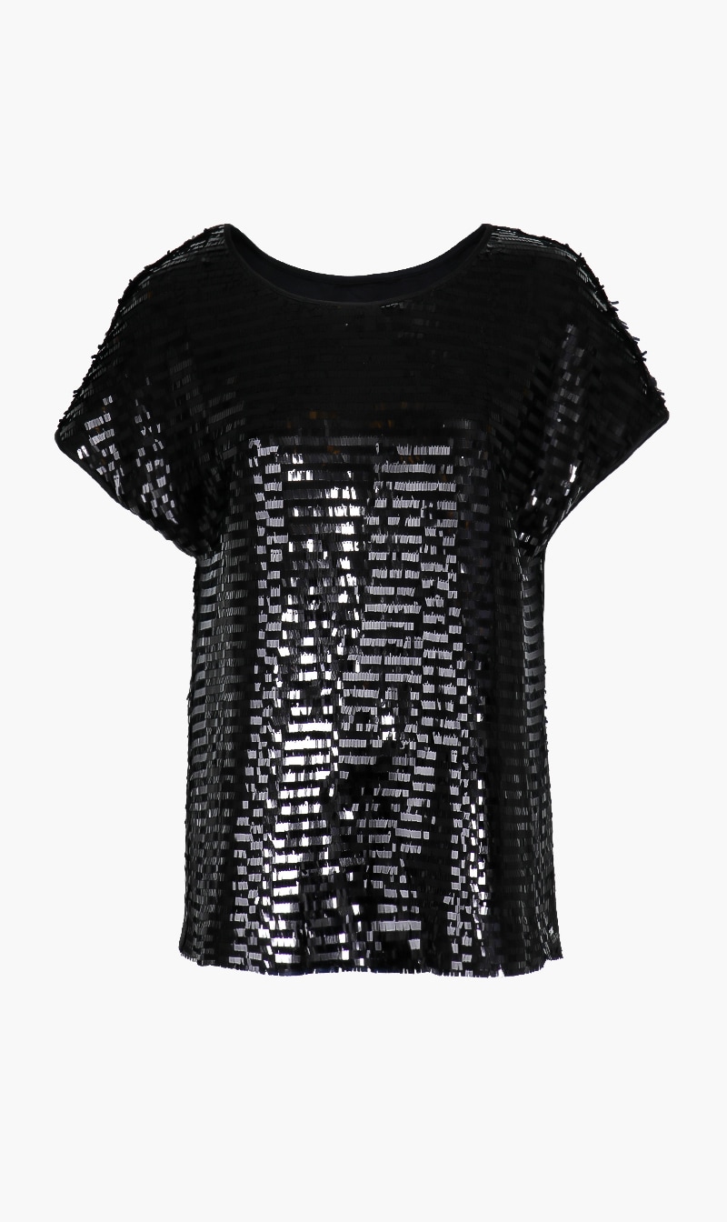 

Cascading Sequin Top