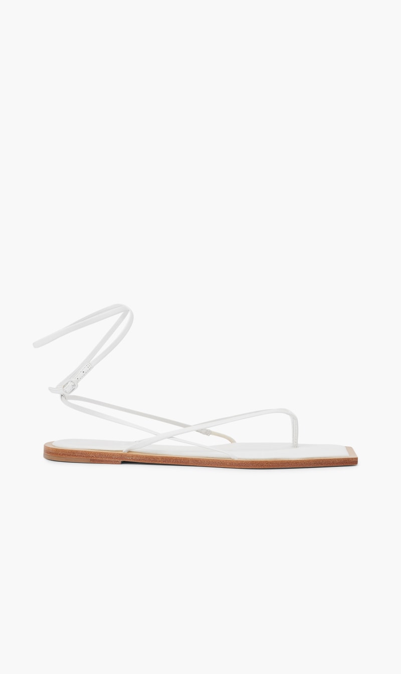 

Studio Amelia Beige Slingshot Wrap Flat for Women | The Deal Outlet