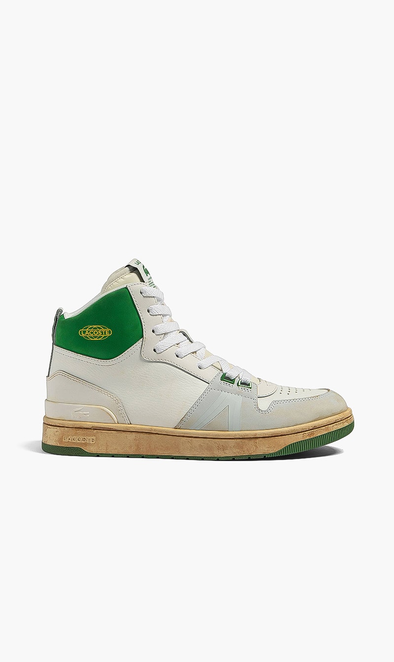 

Lacoste Green Mid Leather Lace Sneakers for Men | The Deal Outlet