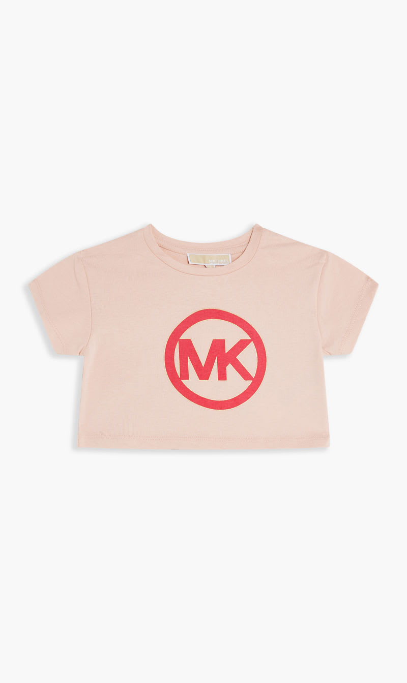 

Michael Kors Pink Crop T-shirt for Girls | The Deal Outlet