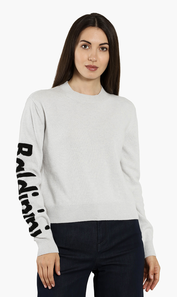 

Crew-neck Sweater, White