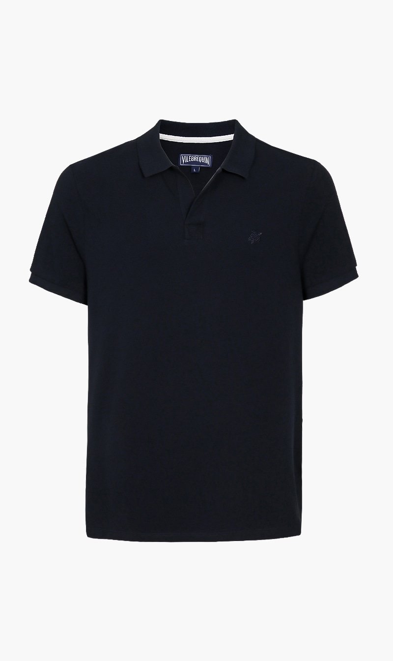 

Vilebrequin Blue Classic Solid Polo for Men | The Deal Outlet