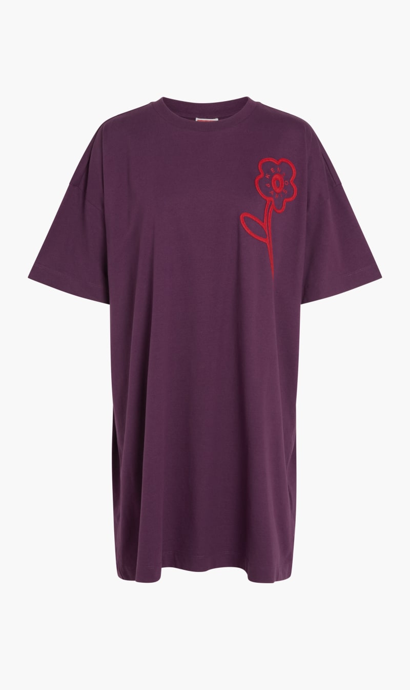 

Kenzo Purple Graphic T-shirt Dress for Women | The Deal Outlet