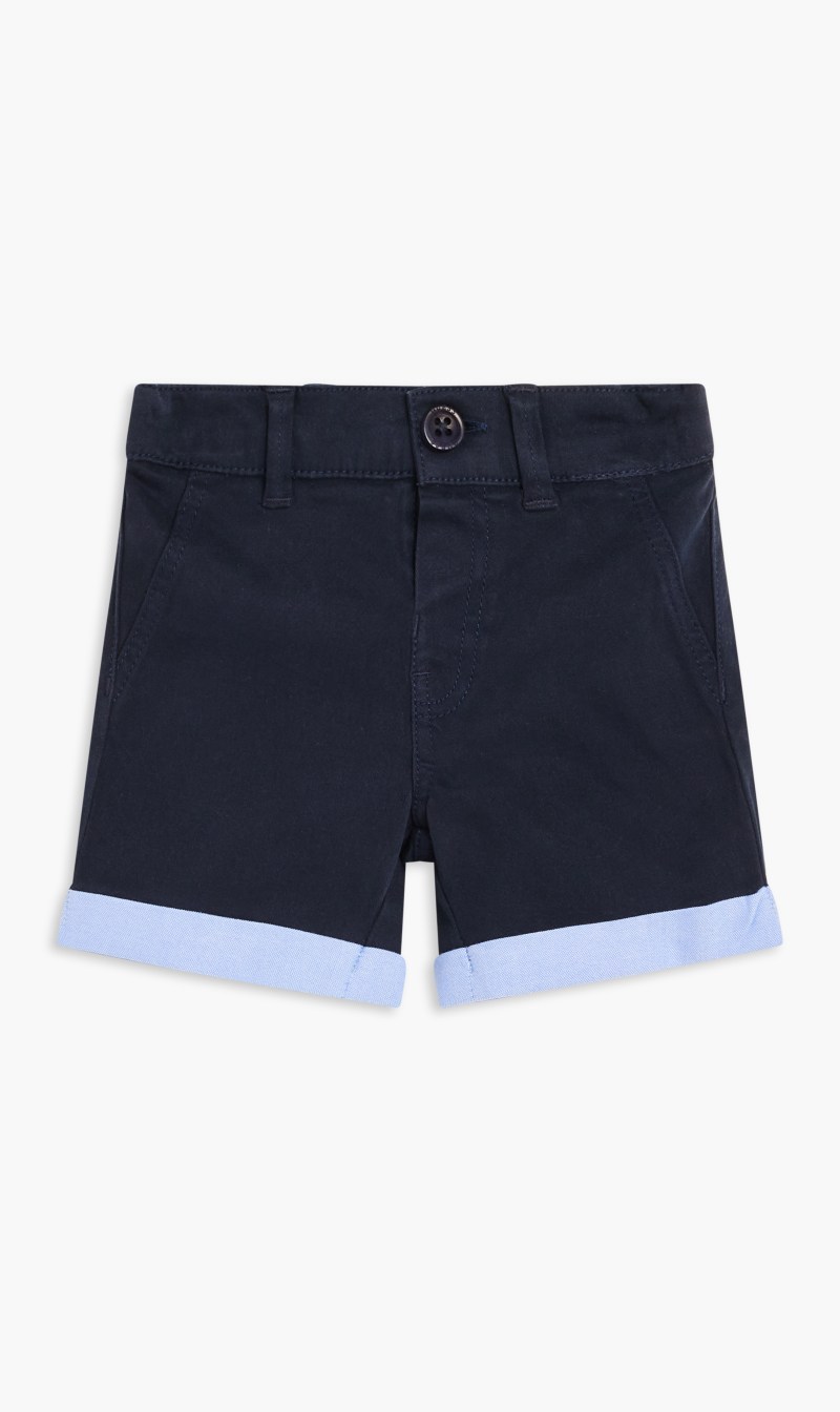 

Guess Blue Sateen Chino Shorts for Boys | The Deal Outlet