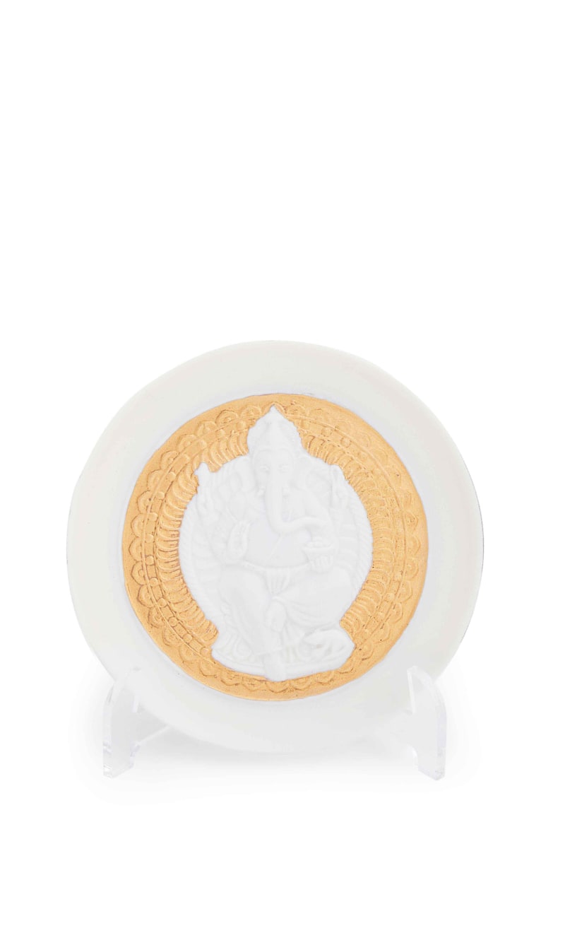 

Lladro White Lord Ganesha Plate | The Deal Outlet