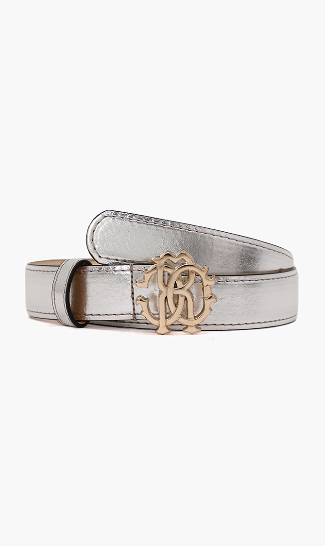 

Roberto Cavalli Metallic Leather Belt