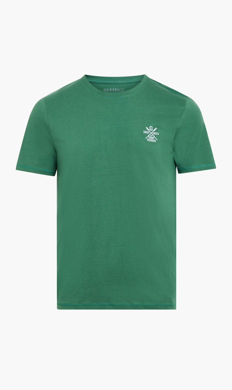 

Guess Green Mid Organic Stream Jersey T-shirt for Men | The Deal Outlet