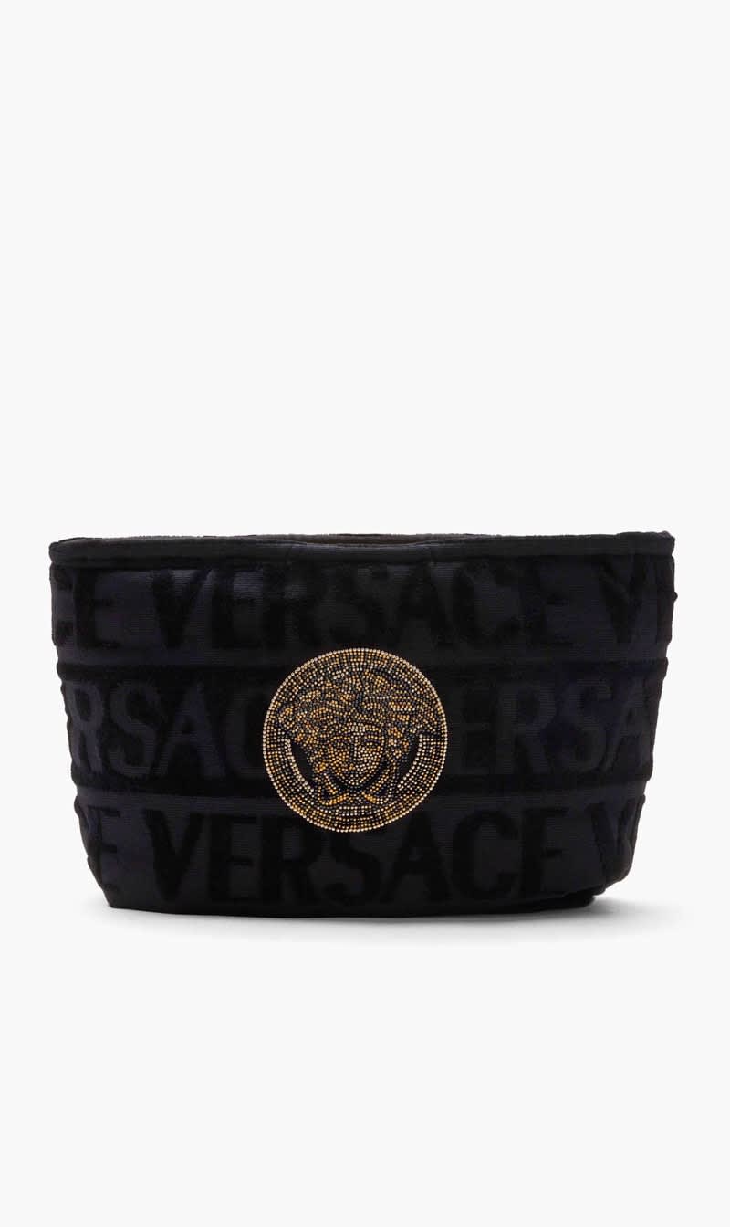 

Versace Vsc Barocco Bathrobe With Medusa Studs | The Deal Outlet