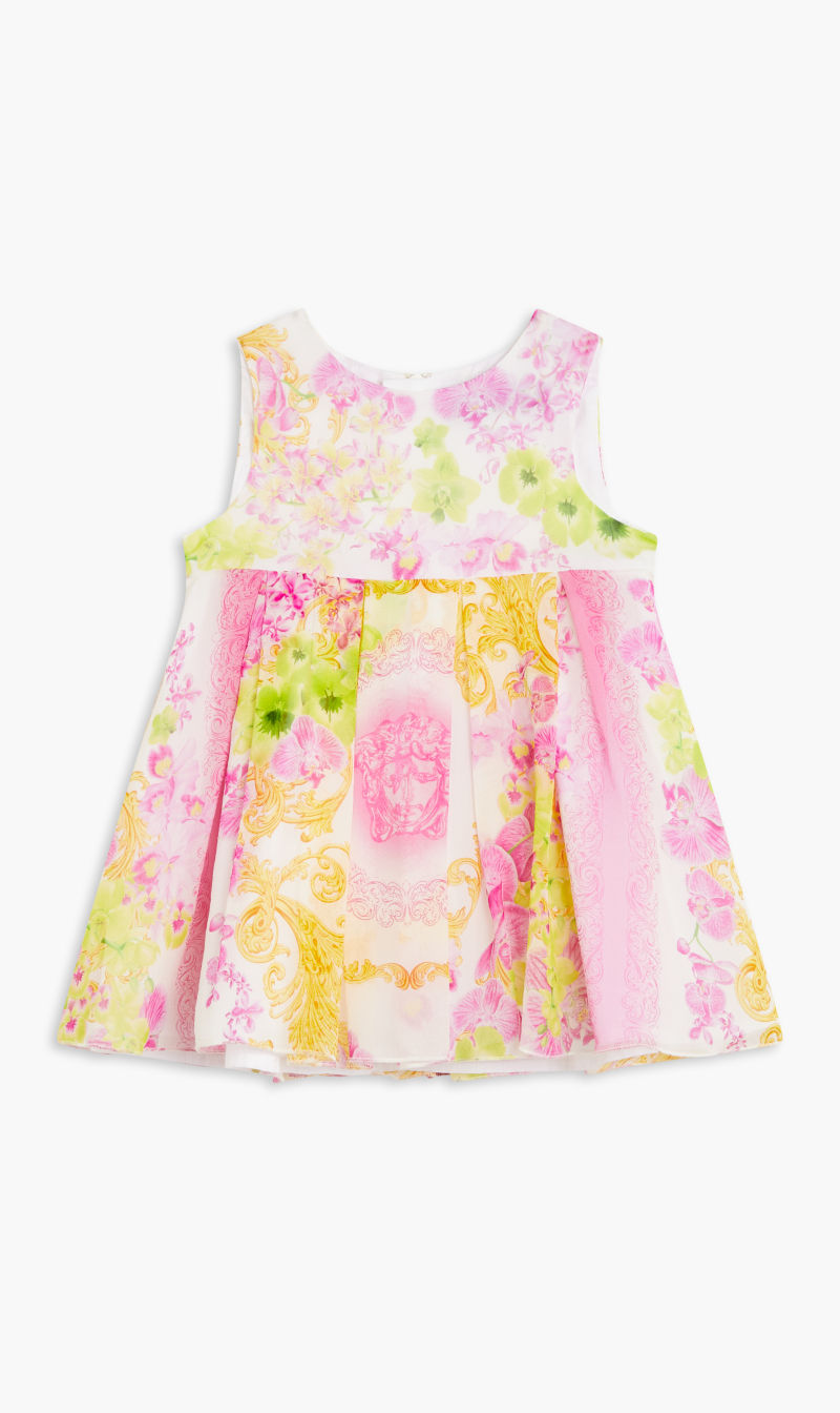 

Versace Pink Bg Dress Sl Orchid Medusa Chiffon for Kids | The Deal Outlet