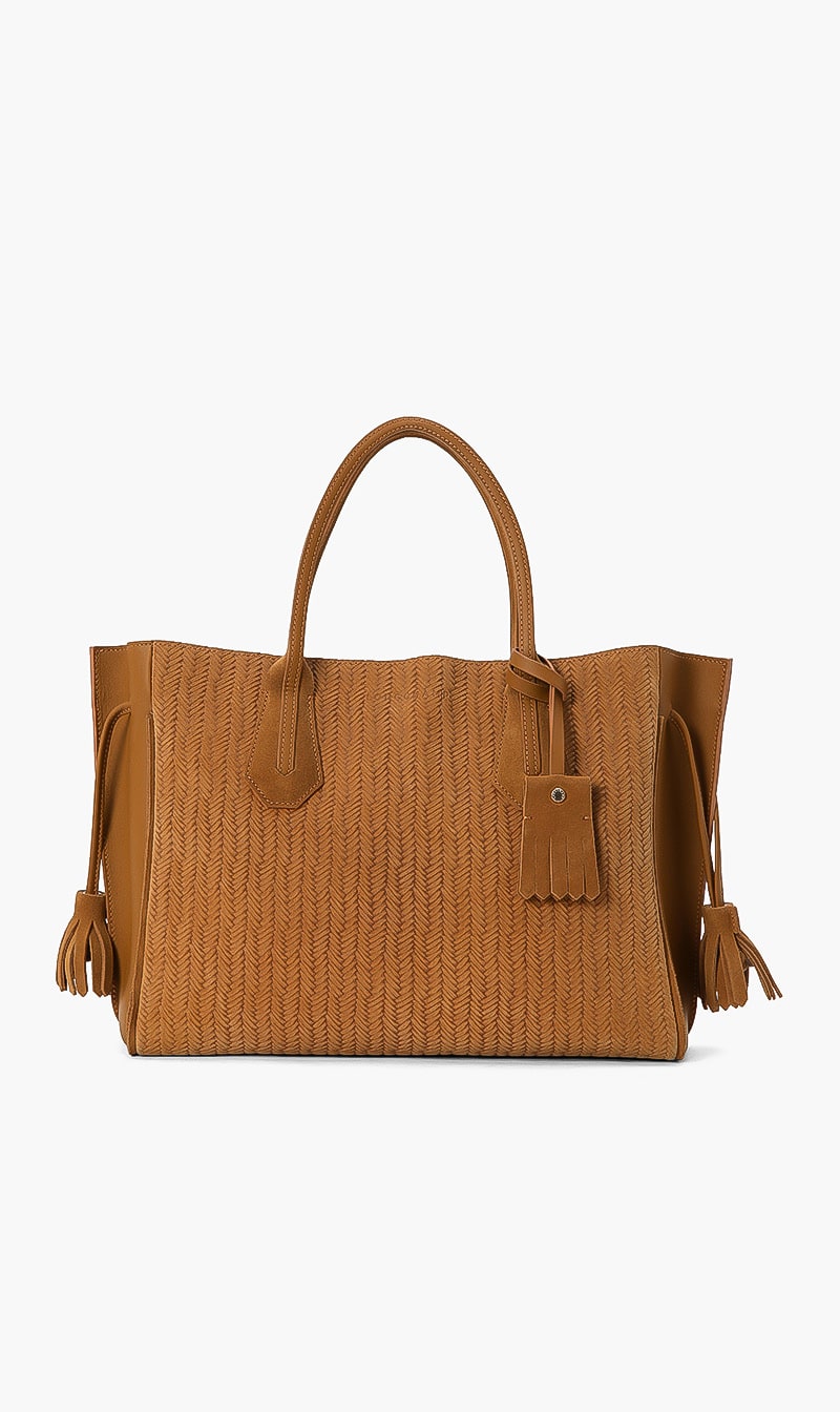 

Longchamp Braided Leather Shoulder Bag