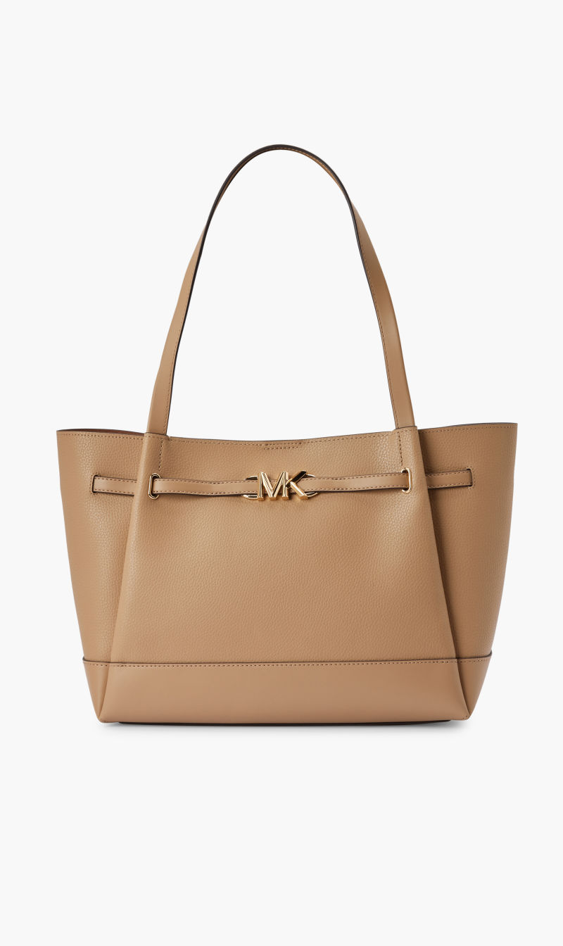 

Michael Kors Brown Reed Lg Belted Tote for Women | The Deal Outlet