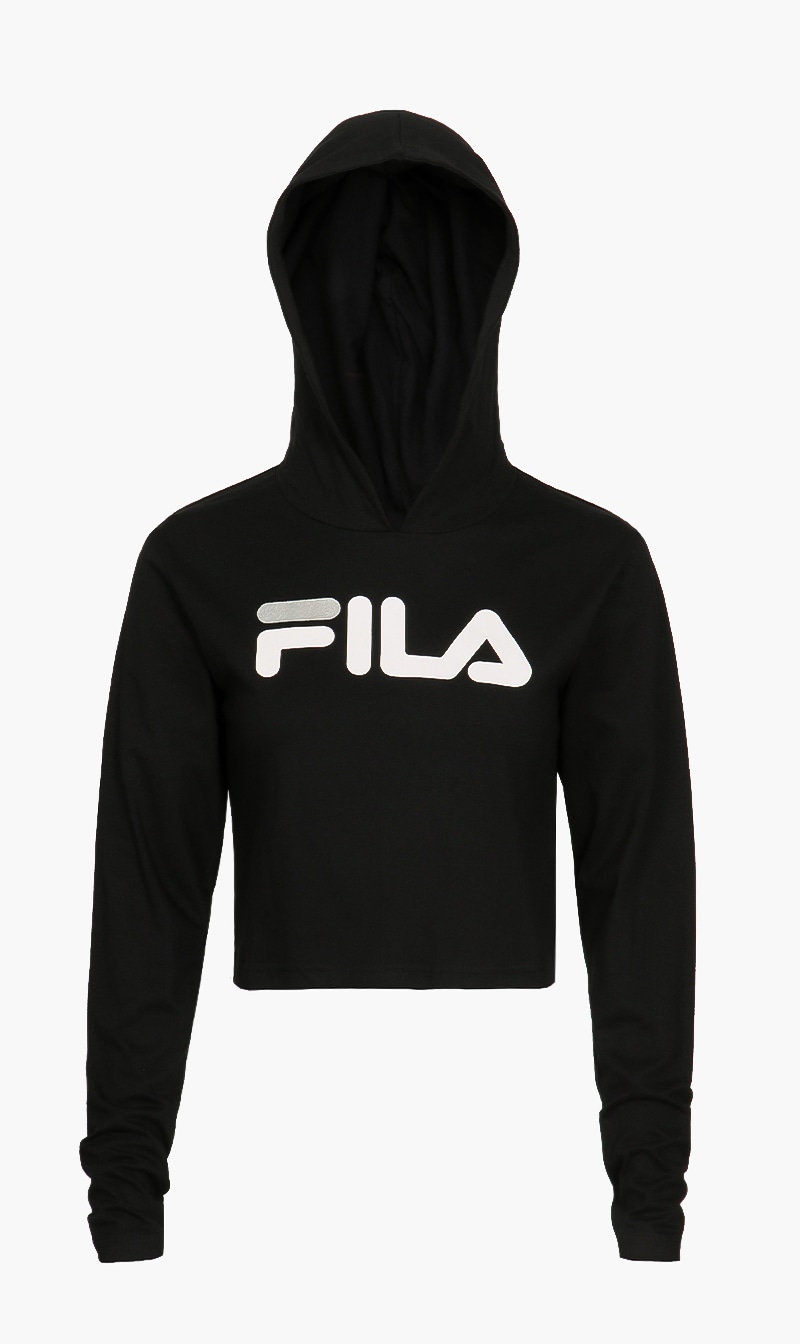 

Fila Black Fennel Hoodie Long Sleeve Tee for Women | The Deal Outlet