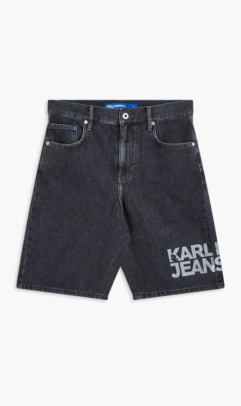 

Karl Lagerfeld Black Klj Relaxed Short Logo Denim for Men | The Deal Outlet