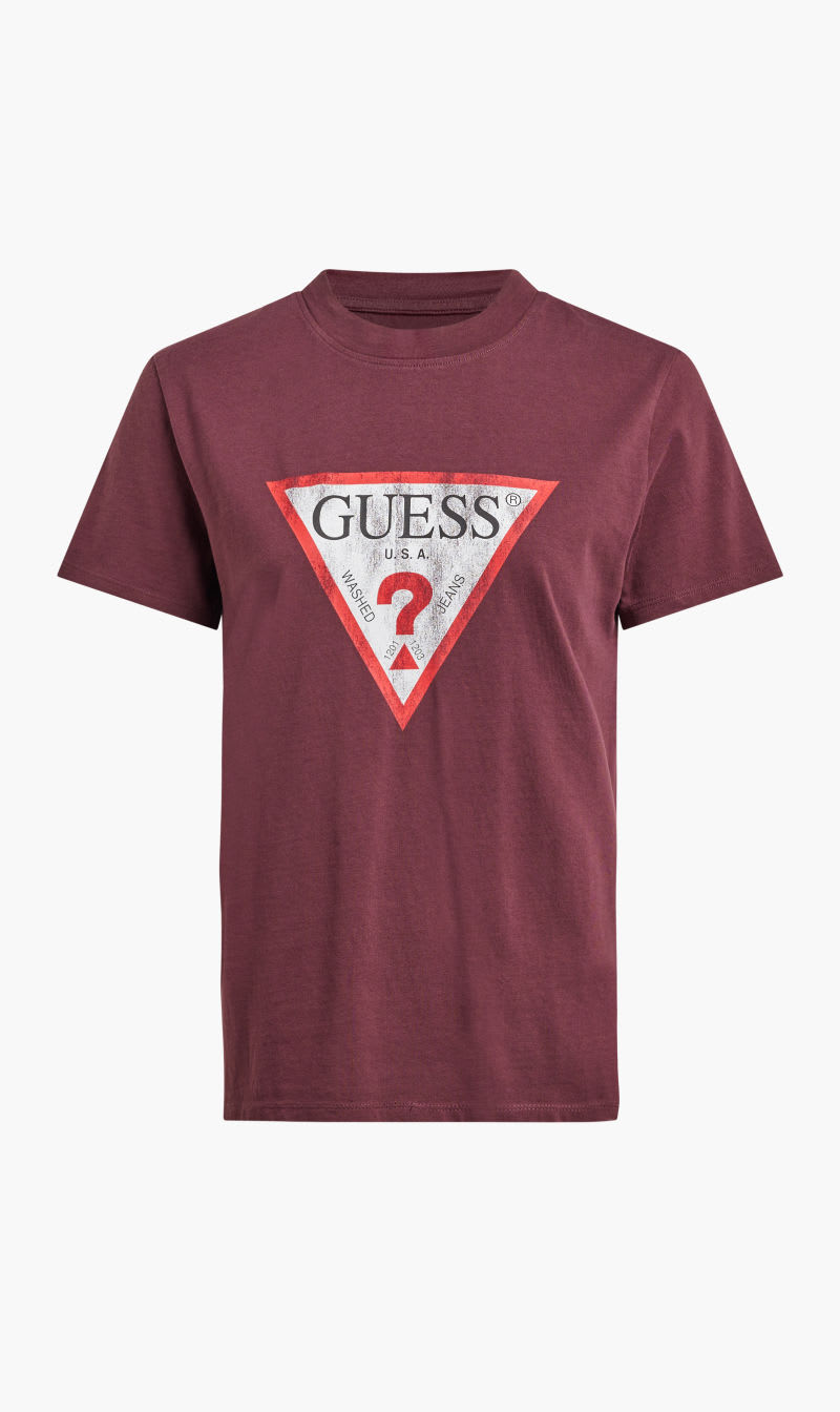 

Guess Purple Classic Fit Logo T-shirt for Women | The Deal Outlet