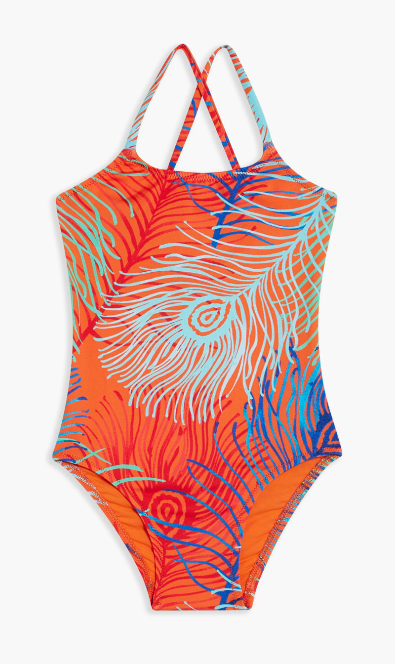 

Vilebrequin Orange Gim Maillot De Bain for Girls | The Deal Outlet