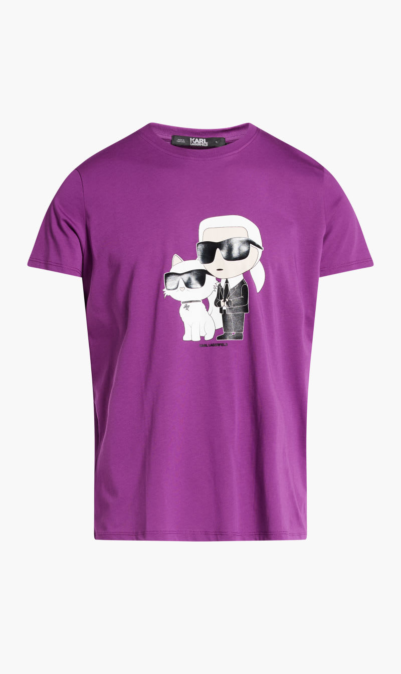 

Karl Lagerfeld Purple Ikonik 20 T-shirt for Men | The Deal Outlet