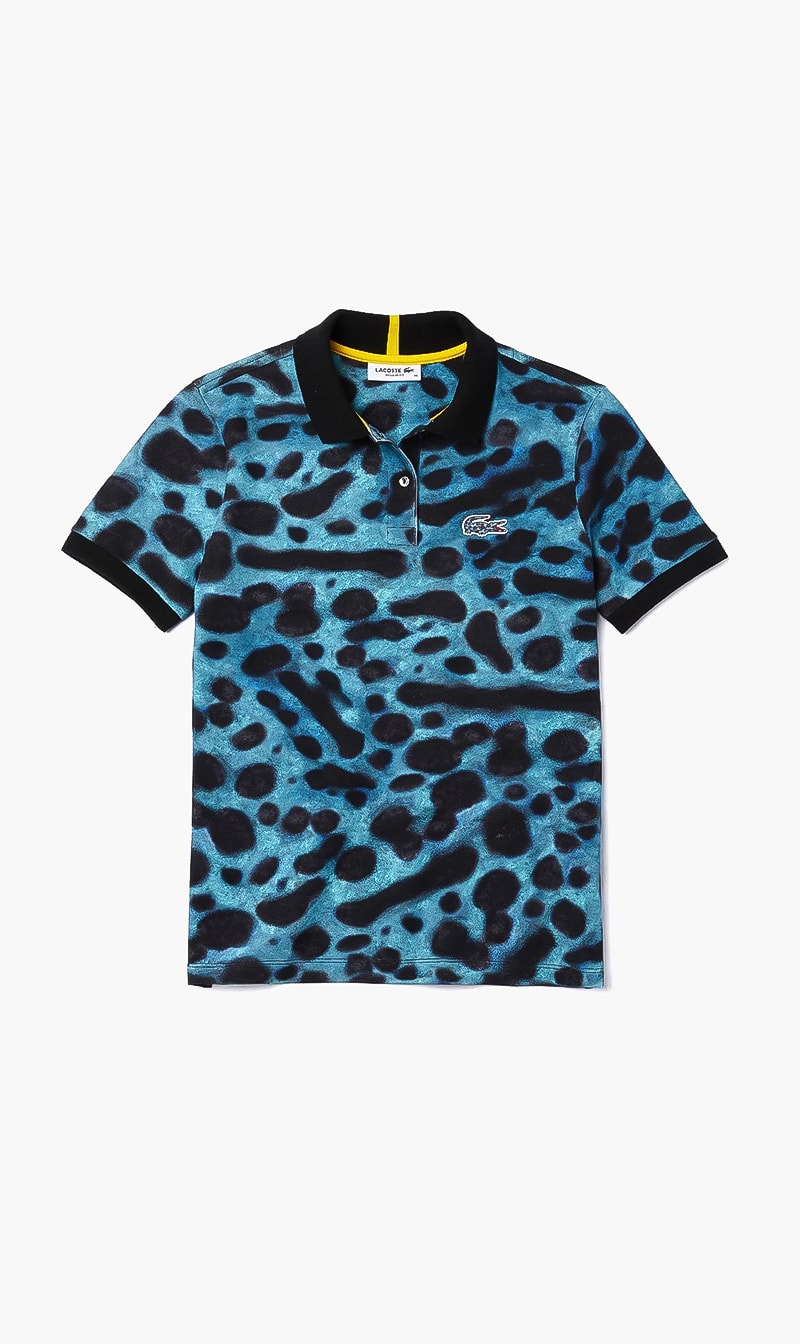 

Lacoste Blue Lacoste X National Geographic Animal Print Polo Shirt for Women | The Deal Outlet