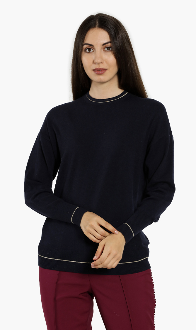 

Ted Baker Bhekka Oversized Lurex Detail Sweater