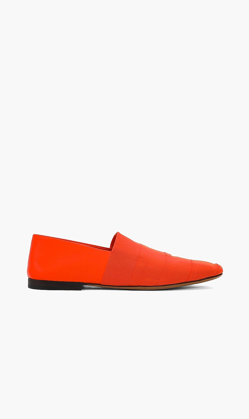 

Salvatore Ferragamo Orange Plain Loafers for Men | The Deal Outlet