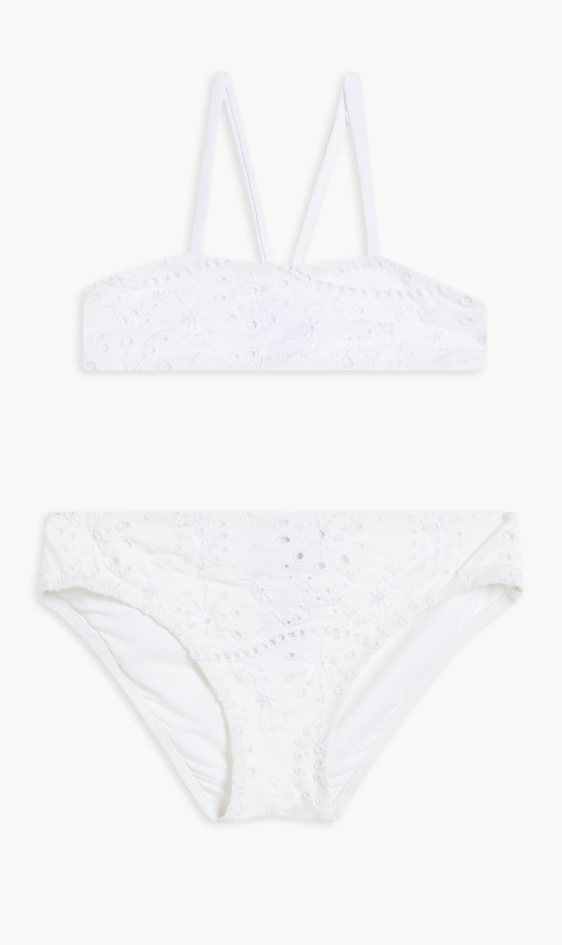 

Vilebrequin White Gylie Maillot De Bain for Girls | The Deal Outlet