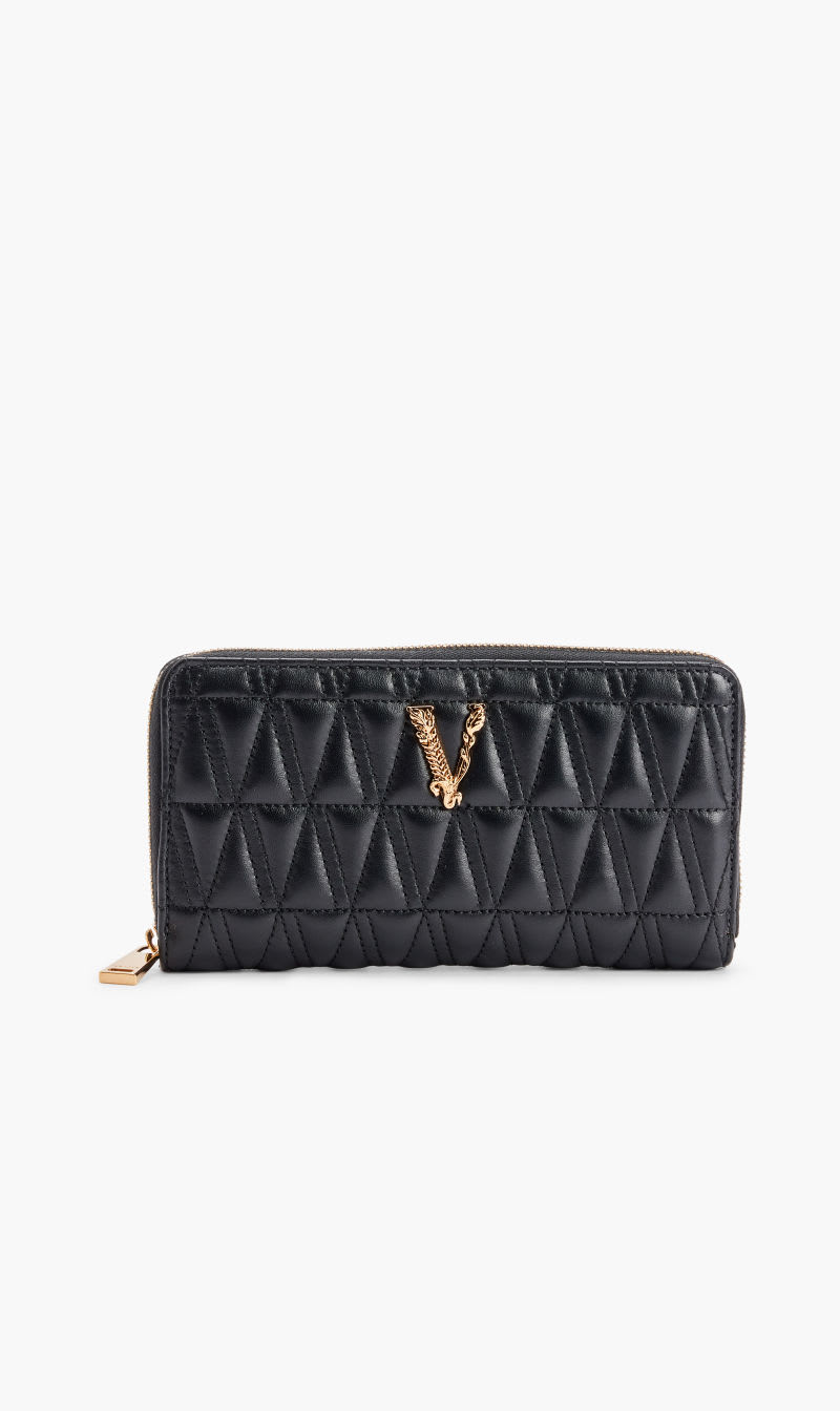 

Versace Multi-color Long Wallet Zipped Virtus Quilted Nappa for Women | The Deal Outlet