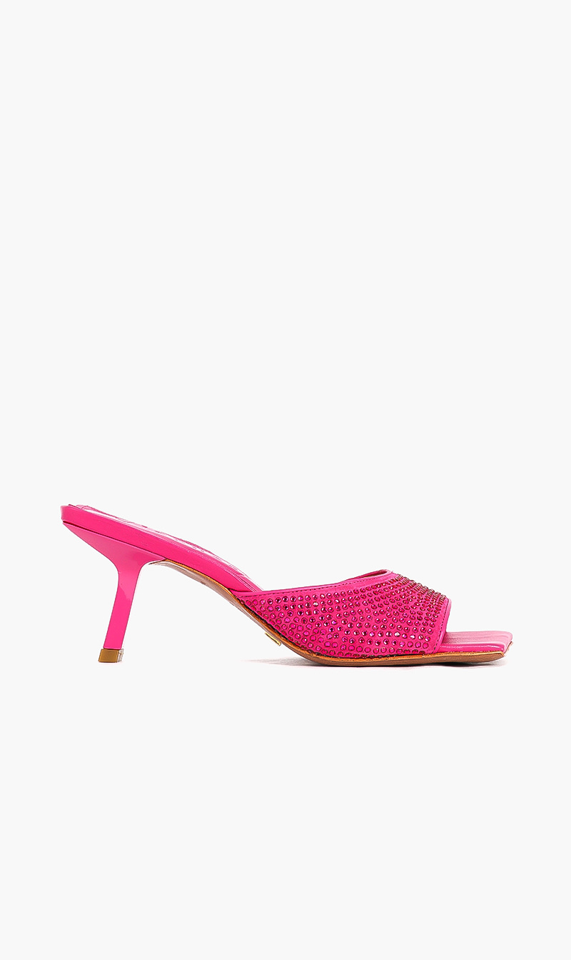 

Vicenza Pink Crystal Embellished Sandals for Women | The Deal Outlet