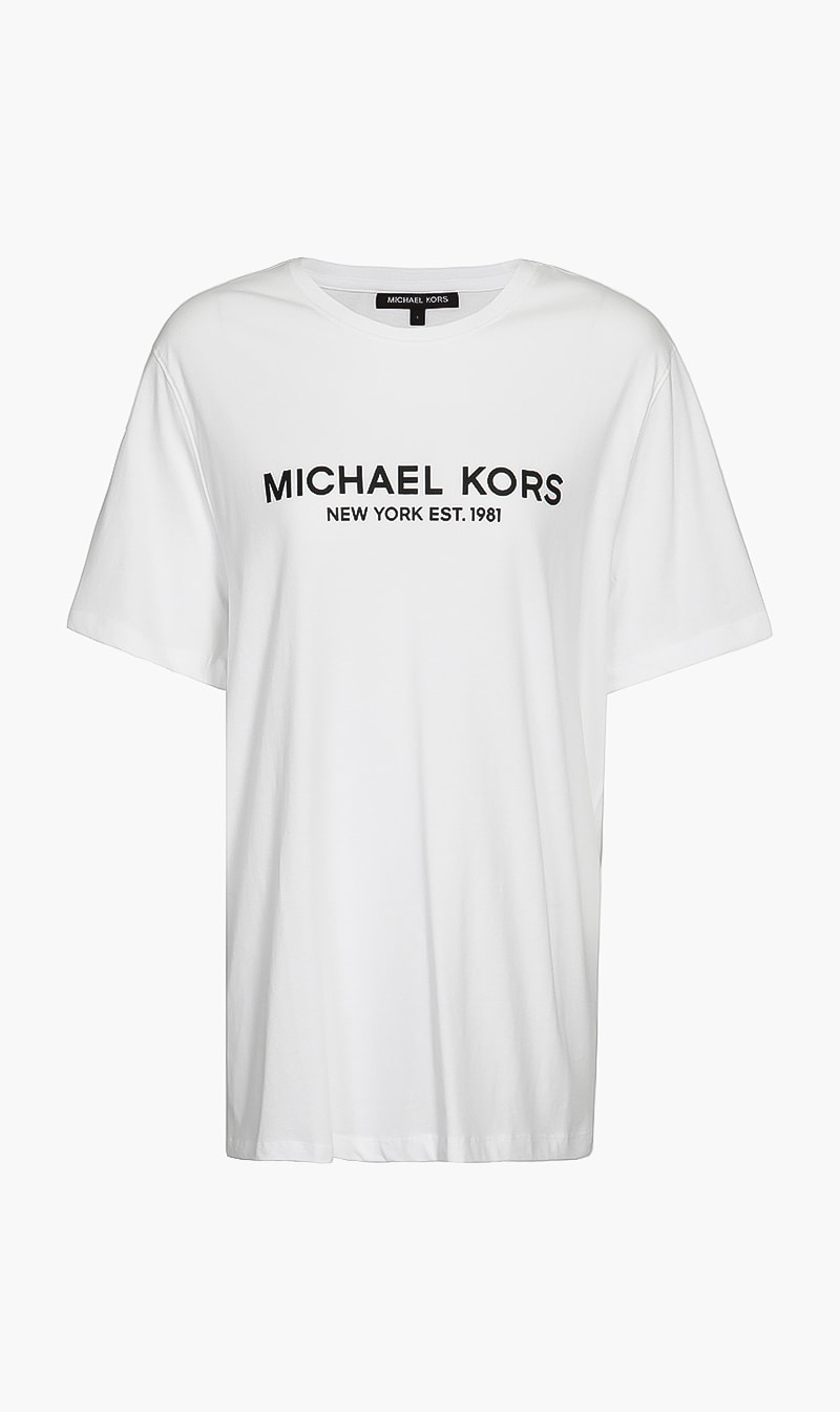 

Michael Kors White Crew Neck Logo Tshirt for Men | The Deal Outlet