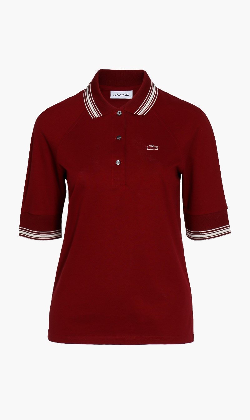 

Lacoste Ribbed Collar Polo T- Shirt