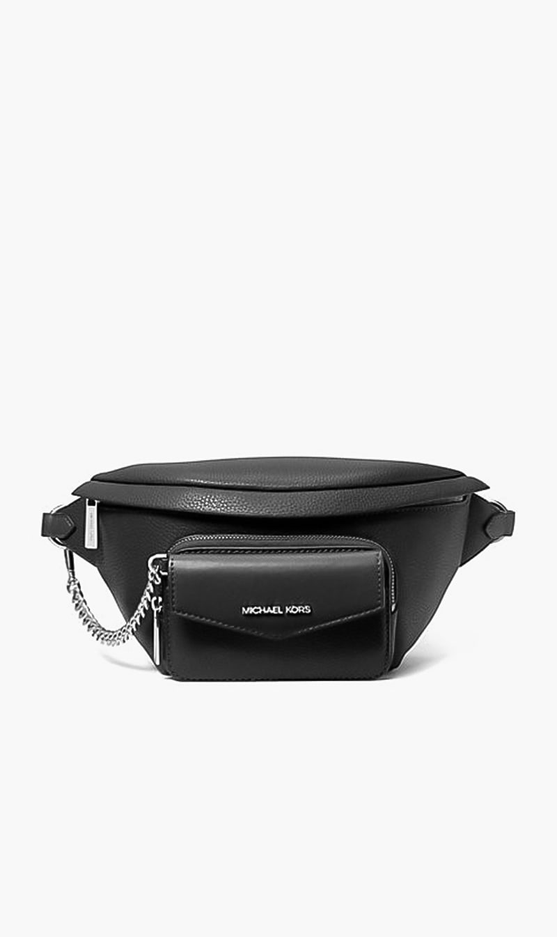 

Leather Crossbody Bag, Black