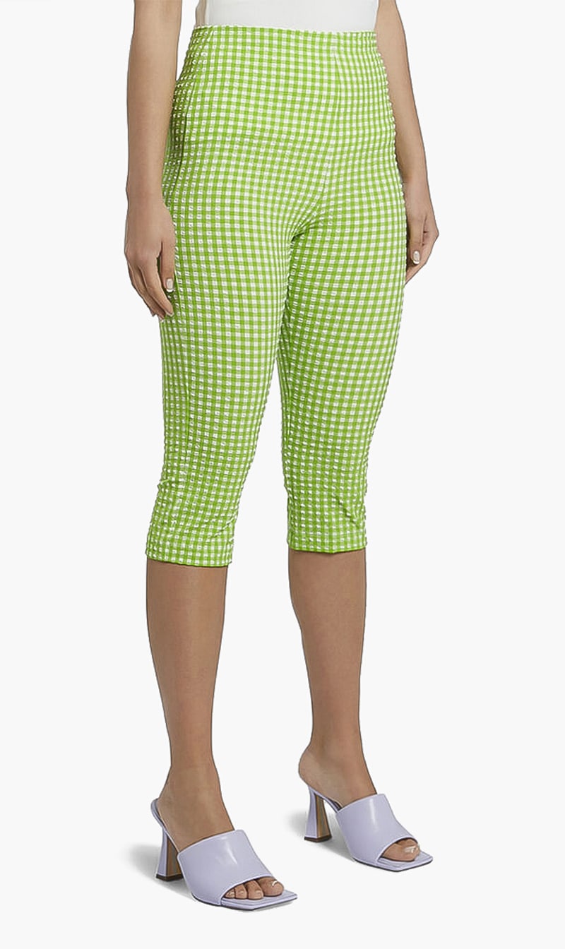 

Gingham Check Shorts, Green