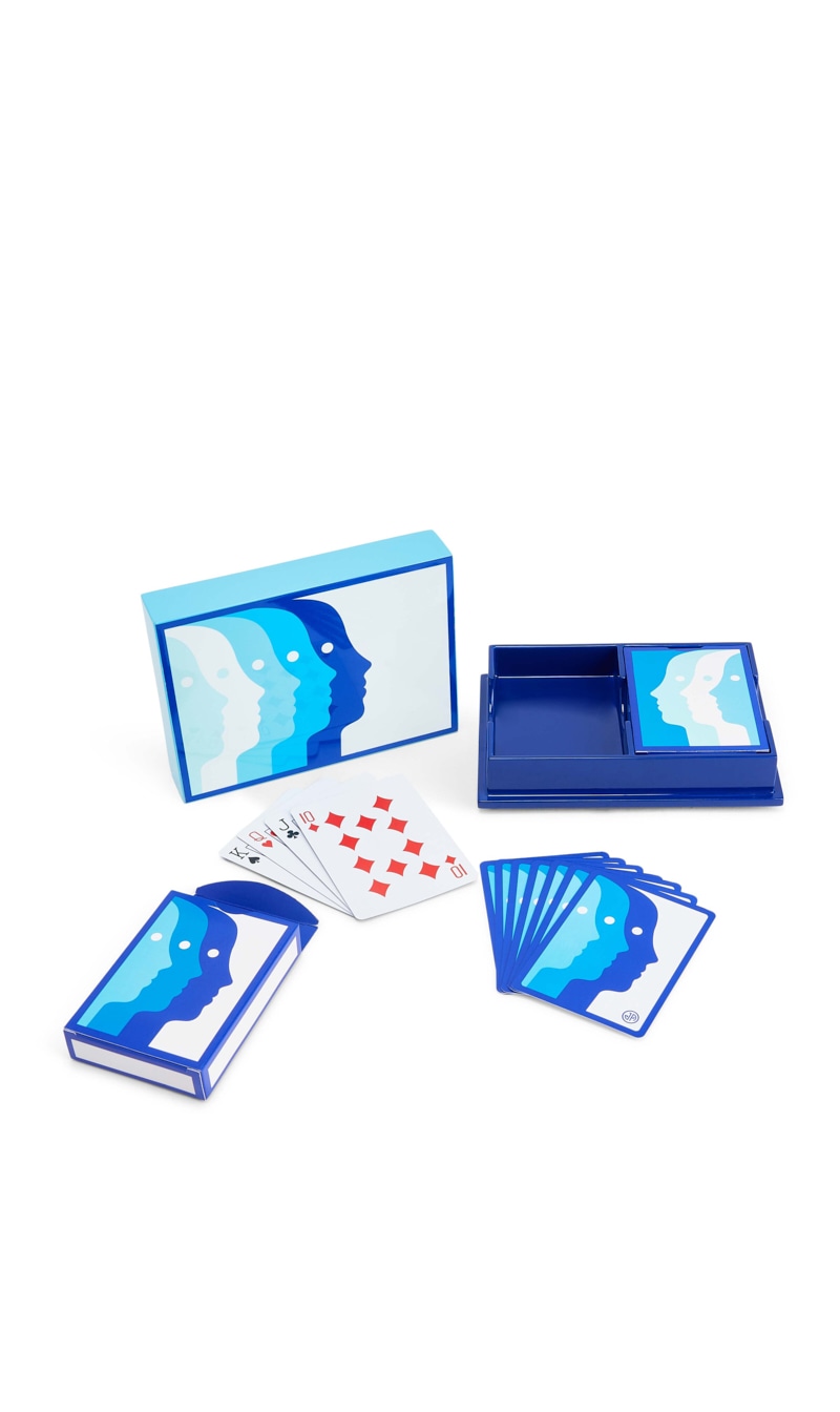 

Jonathan Adler Blue Atlas Lacquer Card Set | The Deal Outlet