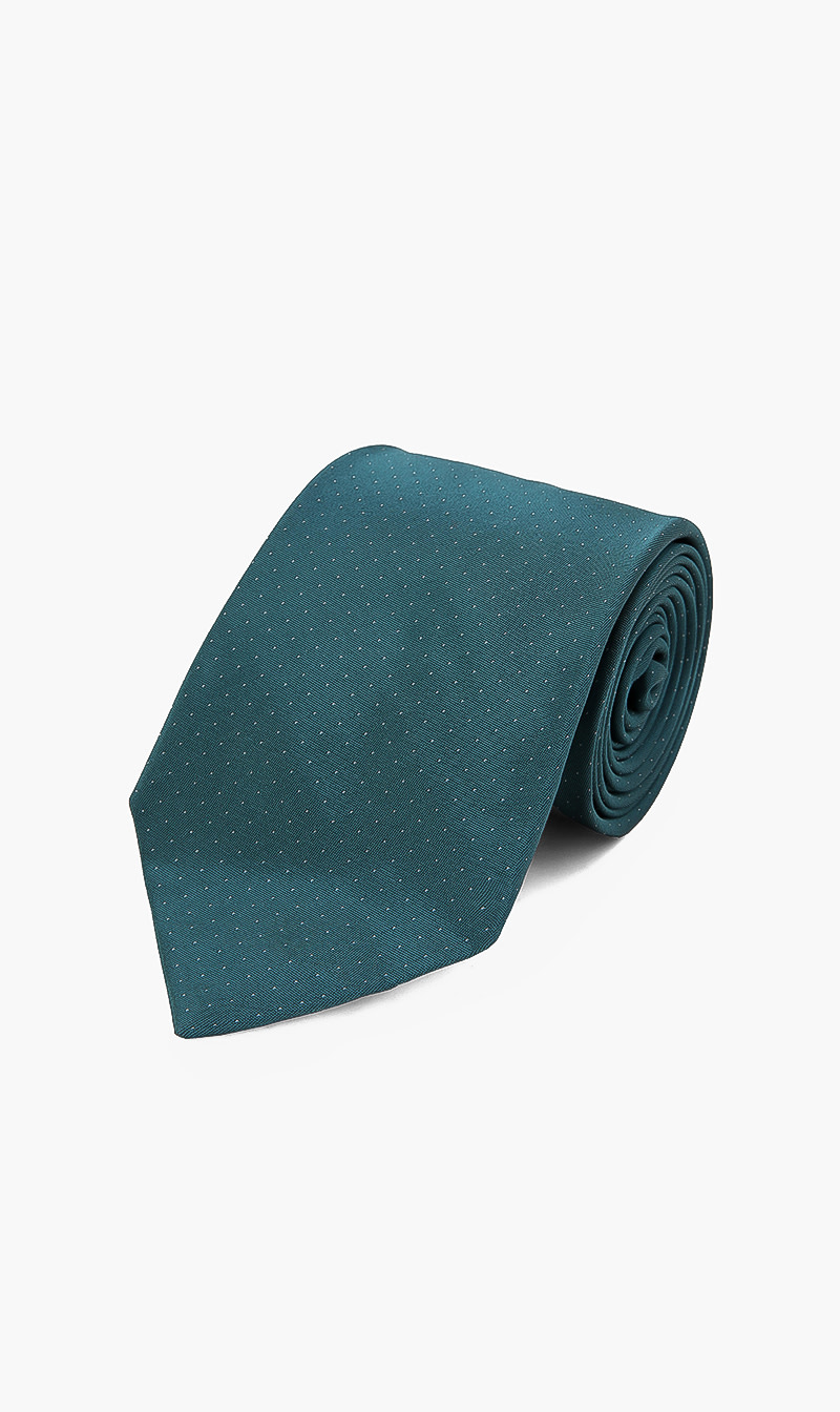 

Paul Smith Green Dot Print Silk Tie for Men | The Deal Outlet