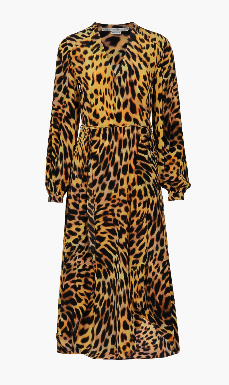 

Stella Mc Cartney Brown Cheetah Print Dress for Women | The Deal Outlet