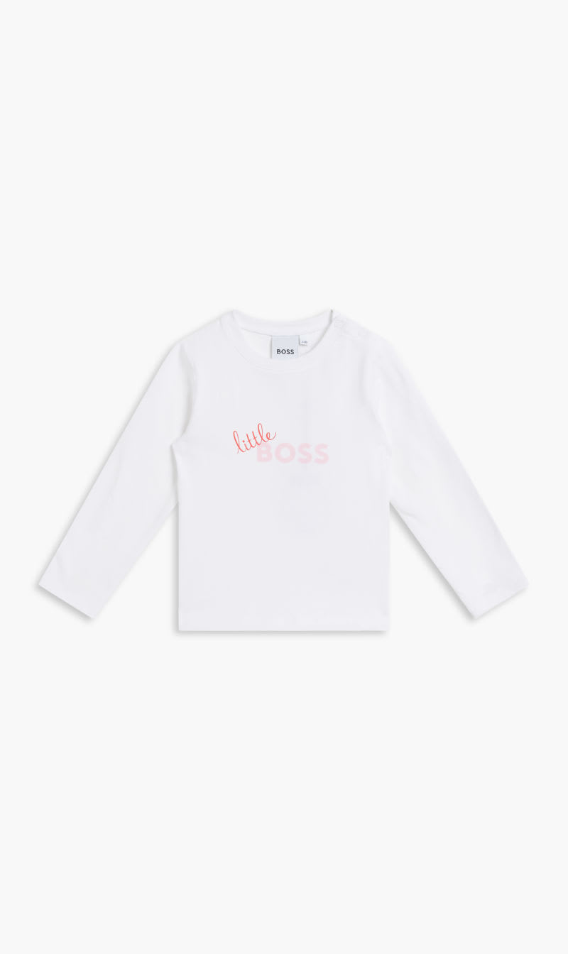 

Hugo Boss White Long Sleeve T-shirt for Girls | The Deal Outlet