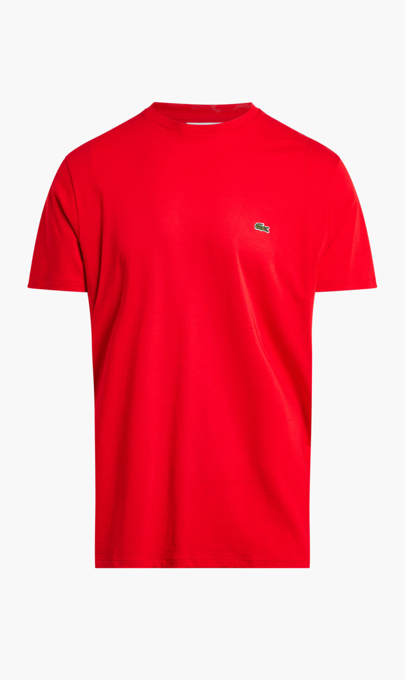 

Lacoste Red Regular Fit Tshirt for Men | The Deal Outlet