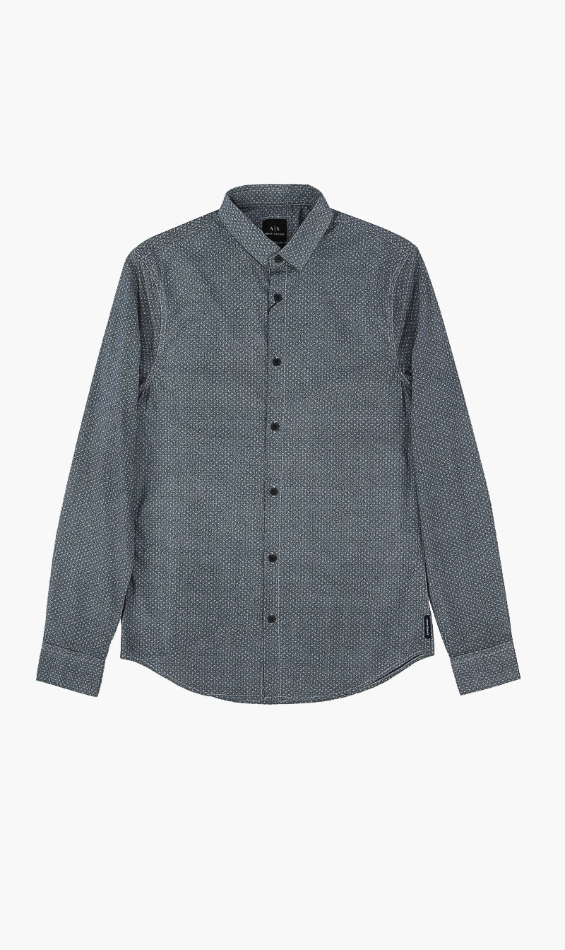 

Scratch Printed Shirt, Blue