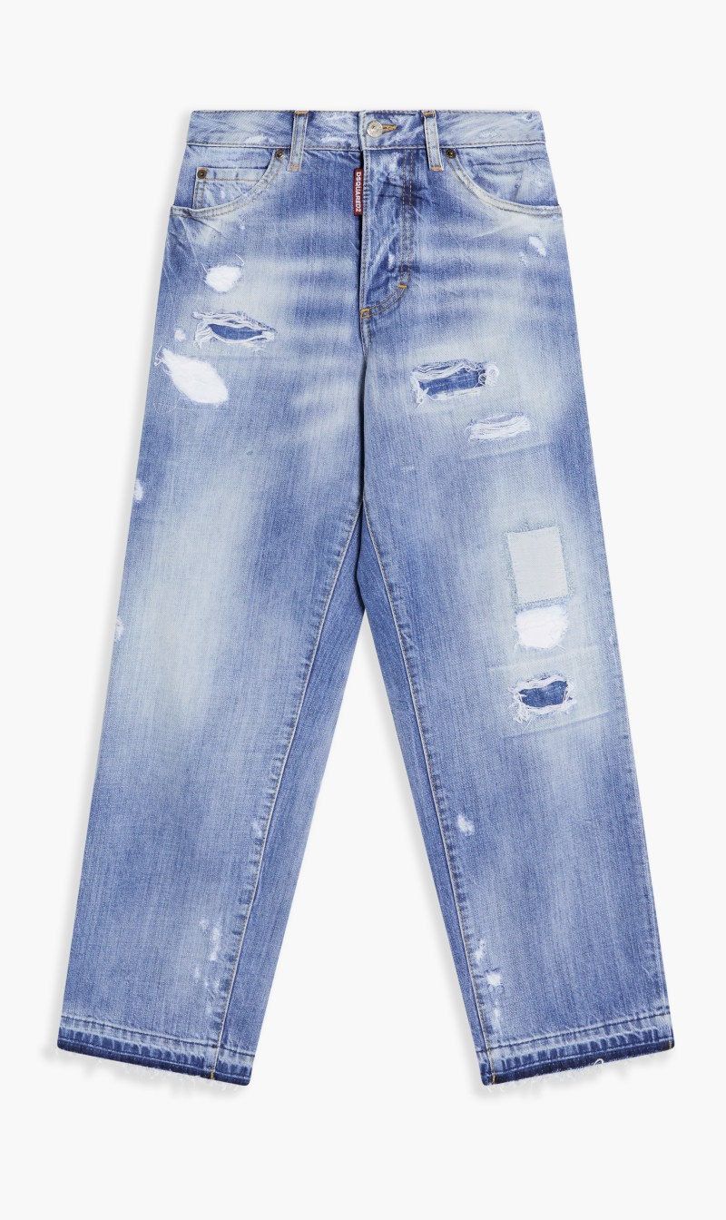 

Dsquared2 Blue Pants 5 Pockets for Women | The Deal Outlet