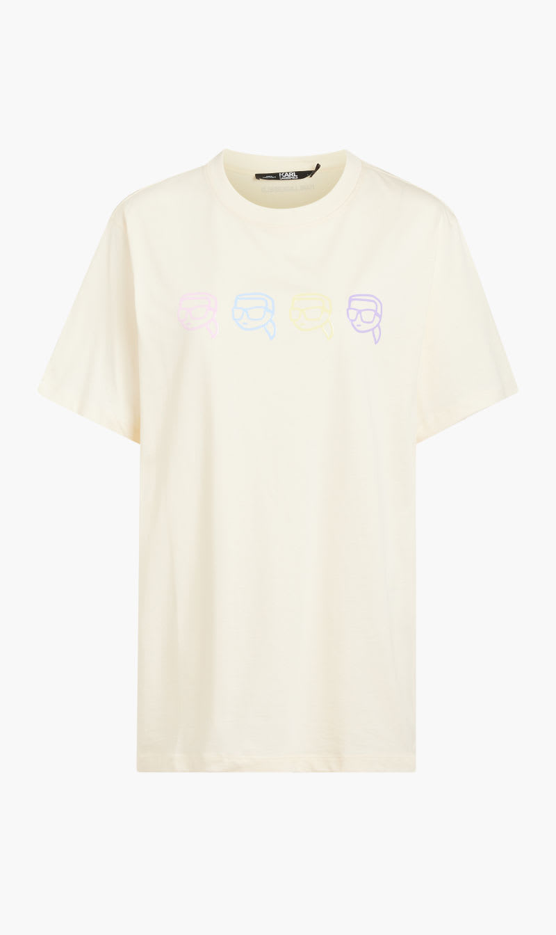 

Karl Lagerfeld White Ikonik 20 Outline T-shirt for Women | The Deal Outlet