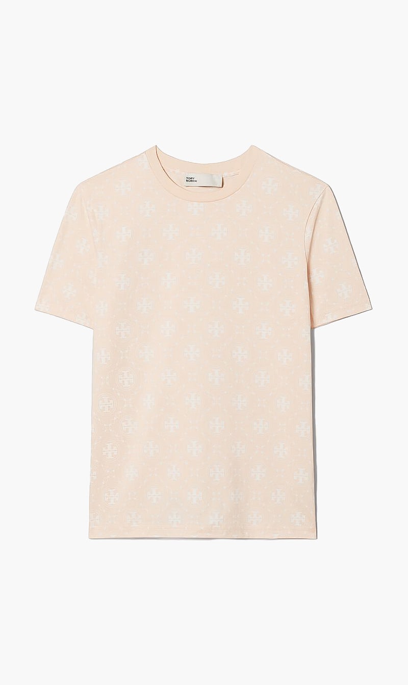 

Tory Burch Pink T Monogram Tshirt for Women | The Deal Outlet